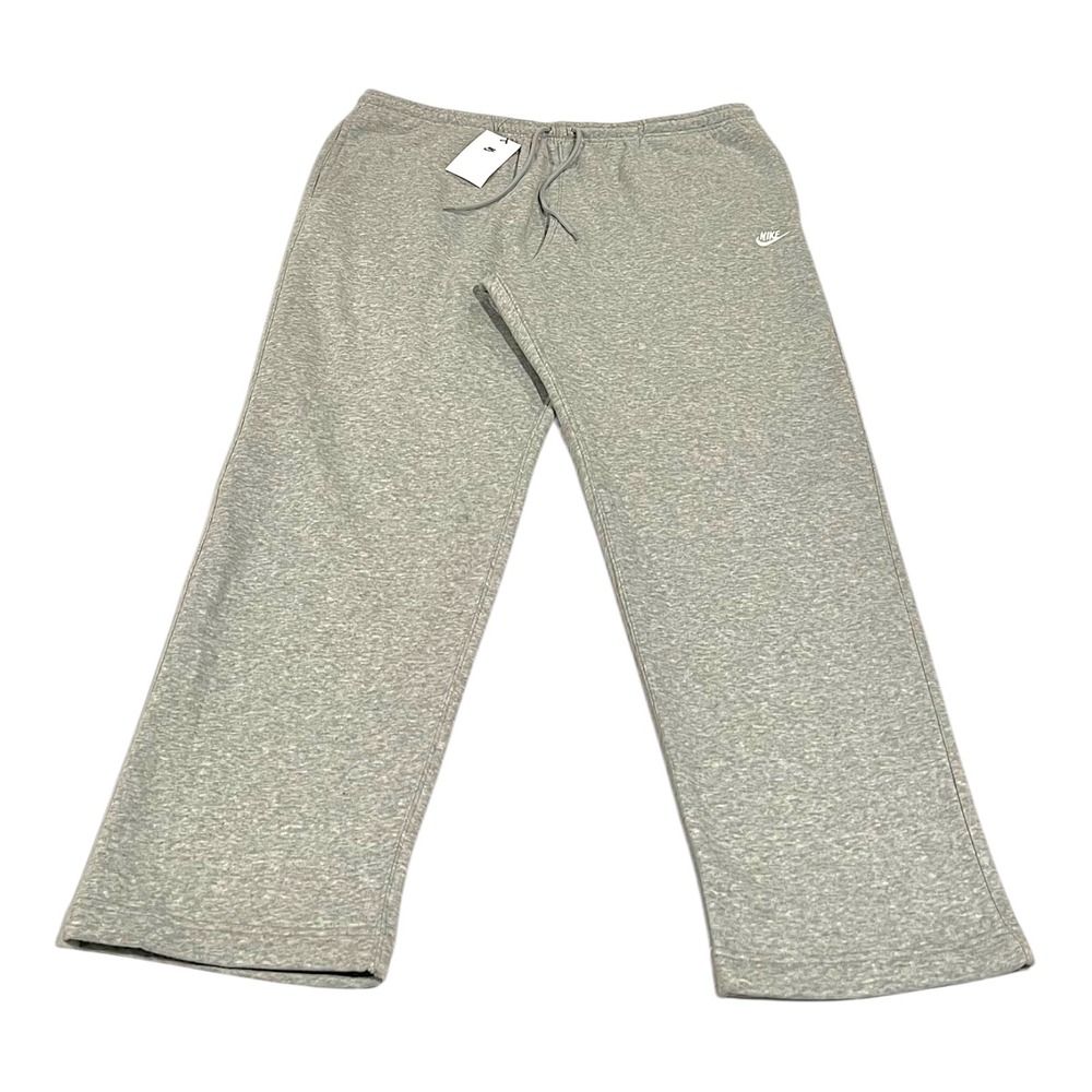 Nike Club Fleece Open Hem Jogger Pants Men's XXL Gray FN3730-063 NWT